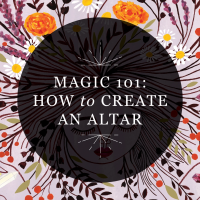 RP Mystic - Graphic illustration reading 'Magic 101: How to Create an Altar'