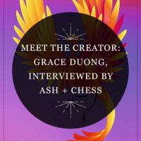 RP Mystic Graphic that reads 'Meet the Creator: Grace Duong, Interviewed by Ash + Chess'