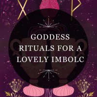 RP Mystic Graphic that reads 'Goddess Ritutals for a Lovely Imbolic'