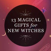 Designed image reading "13 Magical Gifts for New Witches"