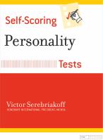 Self-Scoring Personality Tests