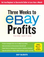 Three Weeks to eBay® Profits, Third Edition
